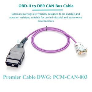 OBD-II to DB9 Data Logger OBD2 16Pin CAN Bus Cabo para Auto Car Truck Bus Vehicle Manutenção Diagnostic Monitor Testing - Product Image 5