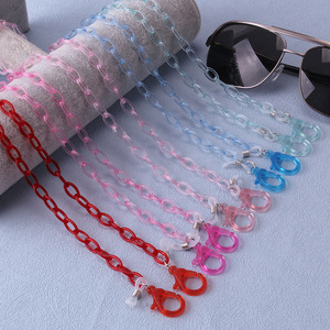 Chaîne de lunettes en acrylique, cordon pour masque facial, transparent, léger, pour adultes et enfants, printemps 2024, origine Jinhua - Product Image 2