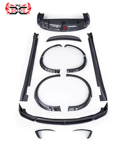 Kit carrosserie en fibre de carbone PU pour Tesla Model X <span class=keywords><strong>Plaid</strong></span> : Lame avant, jupes latérales, diffuseur arrière, spoiler, canards avant, extension de passage de roue - Product Image 6