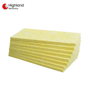 Panel de Lana de Vidrio de Alta Densidad 96kg/m³ Placa de Lana de Vidrio de 120mm 650 ℃   Aislamiento de Lana de Fibra de Vidrio para Techos - Product Image 1