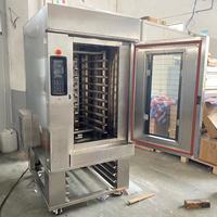 Four rotatif commercial pour boulangerie, 32 plateaux, à circulation d'air chaud, vapeur, contrôle programmable automatique, pour moulins à farine, hôtels, maïs, fruits