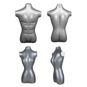 Mannequin gonflable en PVC en gros, sans tête, gain de place, mannequin masculin demi-corps avec pompe à air, mannequin gonflable Toros - Product Image 4
