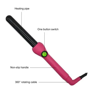 Professioneller 220 Clipless LED-Display PTC Schnellheizender Keramik-Lockenstab mit 360° Drehbarem Kabel - Product Image 4