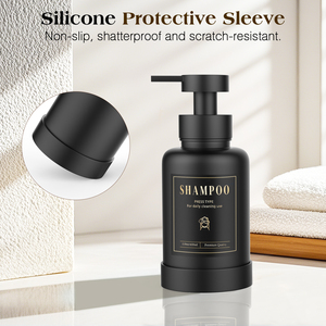 Custom <strong>Glass</strong> Hand <strong>Soap</strong> <strong>Dispenser</strong> Hand Lotion Pump Bottle <strong>Dispensers</strong> <strong>Glass</strong> <strong>Brown</strong> and Black Lotion <strong>Dispenser</strong> - Product Image 6