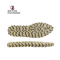 Espadrilles à semelle compensée en Jute pour femme, Espadrilles féminines d'été et d'automne, personnalisées, couleur