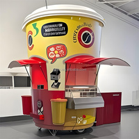 Multifunctionele Mobiele Foodtruck Koffie Cup Food Trailer Ijs Dessert Pizza Catering Kar Te Koop Ondersteuning Maatwerk