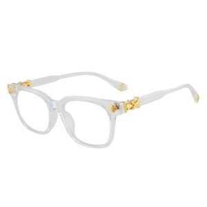 Promozione <span class=keywords><strong>Occhiali</strong></span> <span class=keywords><strong>da</strong></span> <span class=keywords><strong>Vista</strong></span> di Lusso Retrò con Montatura in Metallo, Cerniera in Metallo, Protezione UV400 e Anti <span class=keywords><strong>Luce</strong></span> <span class=keywords><strong>Blu</strong></span> per Uomo e Donna - Product Image 3