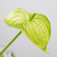 Rangkaian Bunga Artifisial Putih Pink Mewah, Sentuhan Asli Mawar, Anthurium, Hydrangea, Dekorasi Meja Pernikahan, Acara, Pesta