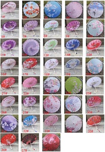 Paraguas de papel a prueba de lluvia <span class=keywords><strong>y</strong></span> viento, sombrilla china de baile con mango <span class=keywords><strong>y</strong></span> borlas, flor de ciruela - Product Image 2