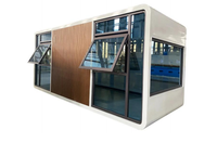 Maison conteneur modulaire en panneaux sandwich en acier galvanisé, assemblage rapide, type Apple Cabin