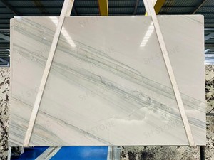 Losas de Cuarcita Natural Union Stone Infinity Opus Blancas Pulimentadas, Diseño de Pared Interior Moderno y Lujoso para Baño, Villa, Comedor - Product Image 5