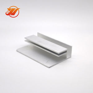 Profil aluminium ekstrusi perak Pelapis bubuk Eropa kustom untuk industri - Product Image 6