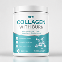 Poudre de collagène multi-sources OEM avec glutathion, vitamine C et biotine pour soutenir la santé de la peau, des cheveux et des ongles, et le bien-être métabolique