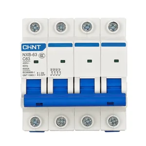 Disjoncteurs miniatures NXB-63 Chint Ac Dc électrique Mcb 1p <span class=keywords><strong>2p</strong></span> 3p 4p 6A 10A <span class=keywords><strong>16A</strong></span> 25A 32A 40A 50A 63A intelligent et électrique - Product Image 3