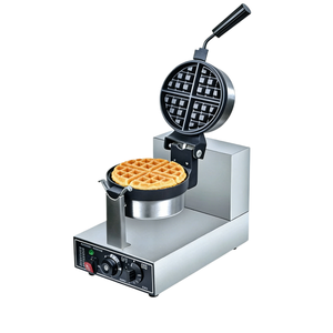 Gaufrier commercial multifonction robuste avec plaques interchangeables personnalisables, rotation numérique, puissance 1300W, minuterie d'arrêt automatique - Product Image 1