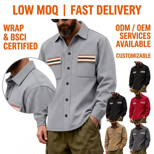 Chaqueta de Trabajo para <span class=keywords><strong>Hombre</strong></span>, Abrigo Grueso y Cálido con Cuello Vuelto, Ropa Exterior Informal de Negocios para Invierno y Otoño, Chaqueta Resistente con Logotipo Personalizado - Product Image 1