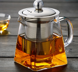 Shatter-Proof Transparente Alta Diamante Vidro Jarro para Borosilicato Bule de Vidro Transparente Pote de Chá para Café & Chá Conjuntos - Product Image 2