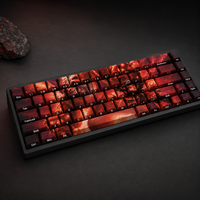 Custom LOL Panda Annie 68 Key PBT Dye Sublimation Side Printed Keycaps Cherry Profile for Mechanical Keyboard