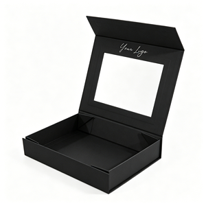 Boîte rigide pliable créative pour le présentation de cils, rouges à lèvres, maquillage et cosmétiques, boîte cadeau en papier magnétique pliable - Product Image 6