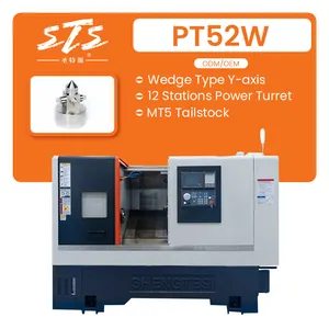 Manufacture price multi surface milling metal lathe SYNTEC system cnc lathe machines with power turret