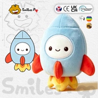 Boneka Roket Kustom Lucu, Boneka Roket Luar Angkasa, Maskot Plush Lembut untuk Hadiah Promosi Bisnis
