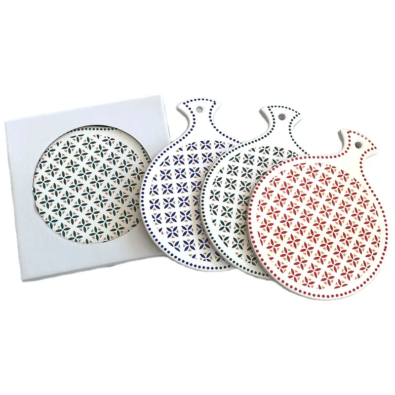 Sottobicchieri creativi a forma di palla a forma di palla per tavolo da pranzo in ceramica a produzione rapida ecologica