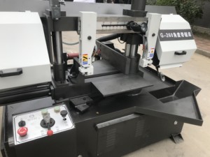 Trung quốc tự động cột đôi ngang <span class=keywords><strong>bandsaw</strong></span> gz4240 góc cắt 45 độ ban nhạc đã thấy máy cho kim loại - Product Image 4