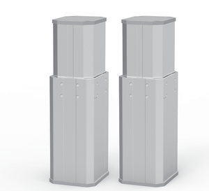 PrimoPal High Torque Potente alta velocidad 6000n 400mm 24V Columna de elevación lineal Gran 3 etapas Telescópica 1000mm - Product Image 1