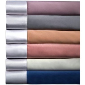 Parure de lit en coton Pima 1,8 m bleu roi couleur unie luxe léger toutes saisons respirante teinture réactive - Product Image 3
