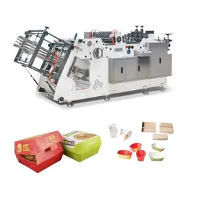 Food Burger Box Forming Erecting Machine Paper Product Making Machinery For Manufacturing Plant