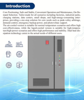 Armoire de stockage de batteries solaires LiFePO4 Hipech, système de gestion de l'énergie liquide pour station de recharge de véhicules électriques, usage industriel