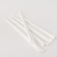 Écologique recyclable réutilisable Offre Spéciale bleu marine rayé enveloppé jetable biodégradable en paille de papier