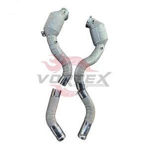 Sistema de Escape de Alto Rendimiento Vortex con Tubo de Bajada de Acero Inoxidable de 1.5 mm para Mercedes-Benz C63 / C63s W205 - Product Image 1
