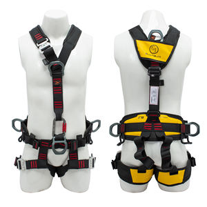 สายรัดนิรภัยแบบห้าจุดสำหรับการปีนเขาที่สูง ได้รับการรับรองมาตรฐาน CE EN361, EN358, EN814 ชุดสายรัดนิรภัยแบบเต็มตัว - Product Image 2