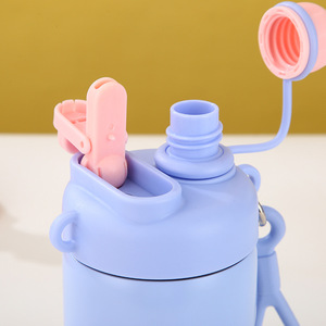 Individuell Gestaltete Niedliche Doppelwandige Edelstahl-Trinkflasche BPA-Frei Auslaufsicher Große Kapazität Vakuumisoliert 6-12 Stunden Wärmeisolierung für Kinder - Product Image 2
