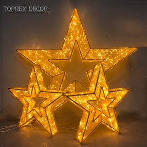 Toprex décoration de noël en plein air IP65 étanche source de lumière <span class=keywords><strong>LED</strong></span> tir motif étoile dorée dans le paysage d'halloween blanc - Product Image 2