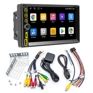 Bqcc 2 Din 7 "Quad Core <span class=keywords><strong>Android</strong></span> 13 đài phát thanh xe Carplay <span class=keywords><strong>Android</strong></span> Auto AHD Wifi GPS Navigation BT USB/Type-C xe Stereo cho phổ - Product Image 2