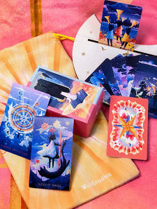 Beacon <span class=keywords><strong>Tarot</strong></span> Kart Seti 78 Kart Özel Wind Fanwei Star Ling Şifa Masa Oyunu - Product Image 6