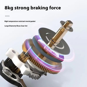 รอกตกปลา Luya <span class=keywords><strong>รุ่น</strong></span>ใหม่ ชุดเต็ม สีดำ ของแท้ รอกแบบหยดน้ำ ระยะไกล ใช้สำหรับมือซ้าย สำหรับตกปลาแบบเบทคาสติ้ง สำหรับปลาปากม้า - Product Image 3