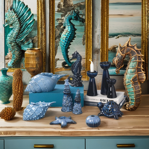 Décoration d'été en céramique Pot et vase en coquille et conque Décoration <span class=keywords><strong>de</strong></span> la mer Pot et bougeoir Décoration <span class=keywords><strong>de</strong></span> la maison en céramique - Product Image 4