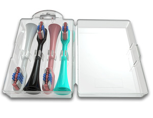 For <strong>Oral</strong> <strong>B</strong> <strong>Electric</strong> <strong>Toothbrush</strong> Replacement Heads <strong>Case</strong> Plastic Storage <strong>Case</strong> with Medium Nylon Bristles for Home Use - Product Image 3