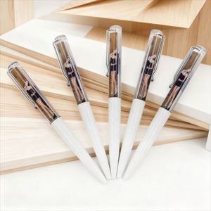 Stylo bille en plastique 2D illustré, personnalisable avec logo, multicolore, créatif, pour signature, stylo gel personnalisé, idéal pour les cadeaux - Vente flash - Product Image 2