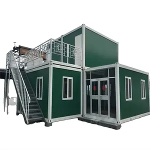 Prefab houses 40 ft movable luxury isolation booth expandable prefabricated container house with bedroom for North America