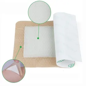 BLUENJOY Waterproof Silicone Foam Adhesive Dressing With Border For Wound Care For Pressure Ulcer