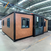 Casa Prefabricada Ecológica de Madera de 20 pies/40 pies, Casa Contenedor Expandible de Lujo con 2 Dormitorios para los Mercados de Australia, Estados Unidos y Canadá, Ideal para Airbnb