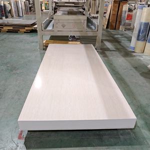 装飾のための白い光沢のある<span class=keywords><strong>PVC</strong></span>壁パネルUV大理石シート卸売 - Product Image 3