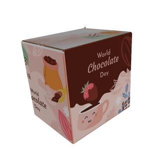 Boîtes d'expédition en carton ondulé avec logo personnalisé, bande <span class=keywords><strong>de</strong></span> déchirement, fermeture éclair, matériaux recyclés, revêtement UV, gaufrage pour l'emballage <span class=keywords><strong>de</strong></span> sushis, <span class=keywords><strong>de</strong></span> collations et d'aliments - Product Image 5