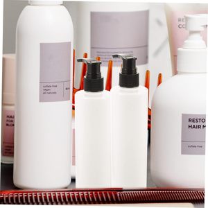Botellas Transparentes de PET de 250 ml con Bomba Dosificadora para Loción, Gel de Ducha, con Tapa de Disco - Product Image 3
