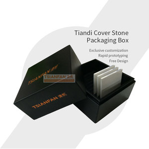 Luxecase tùy chỉnh slab hộp Acrylic sàn giá thạch anh hiển thị trường hợp - Product Image 1