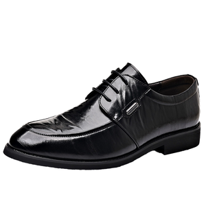 Zapatos Oxford de Cuero Genuino para Hombre, Estilo Monk Strap con Cierre de Botón, para Oficina y Negocios, Punta Puntiaguda, Entresuela de Goma, Otoño, QLFashion - Product Image 1